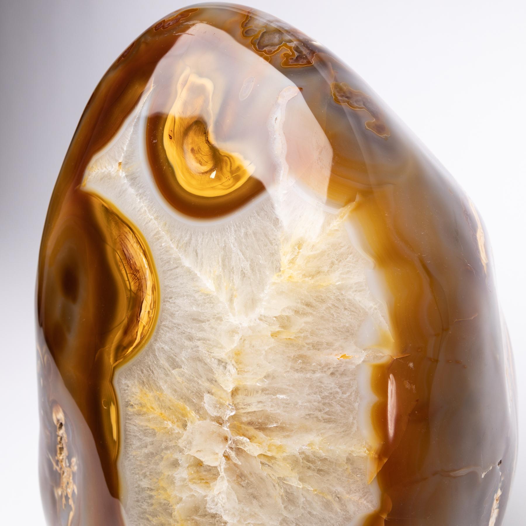 Madagascar Freeform Agate Brown and Beige Colors 2