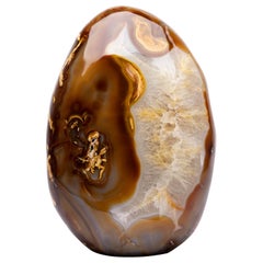 Madagascar Freeform Agate Brown and Beige Colors