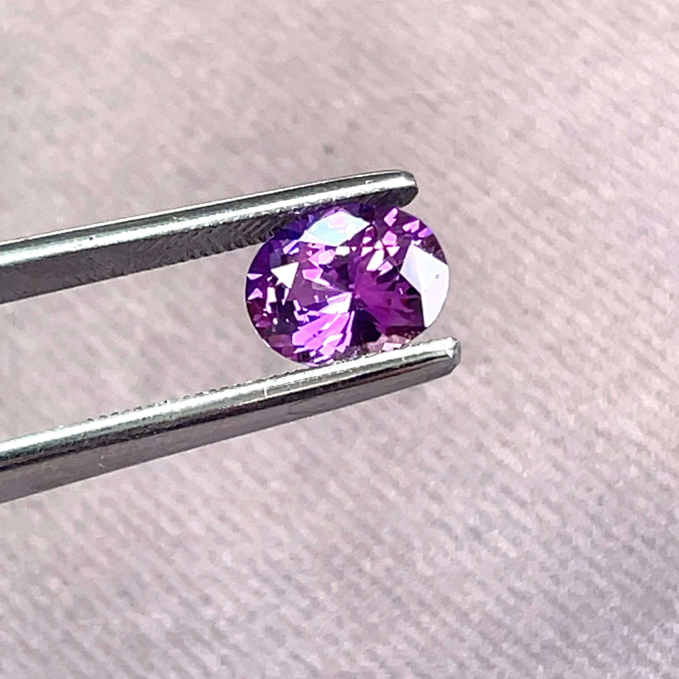 Madagaskar Lila Rosa Oval Saphir Cts 1,87 mit GRS-Zertifikat (Zeitgenössisch) im Angebot
