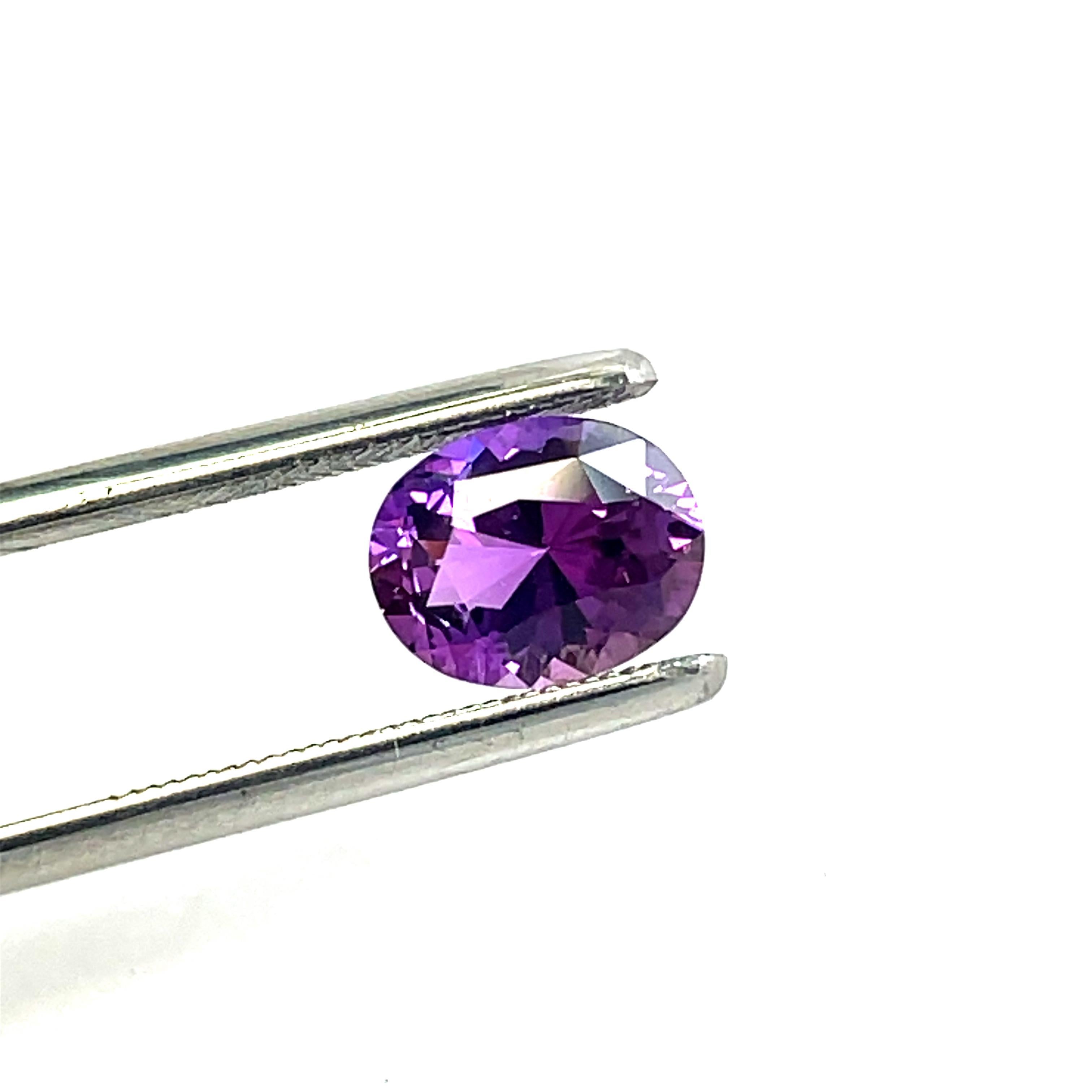 Madagaskar Lila Rosa Oval Saphir Cts 1,87 mit GRS-Zertifikat im Zustand „Neu“ im Angebot in Hong Kong, HK
