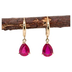 Ruby Dangle Earrings