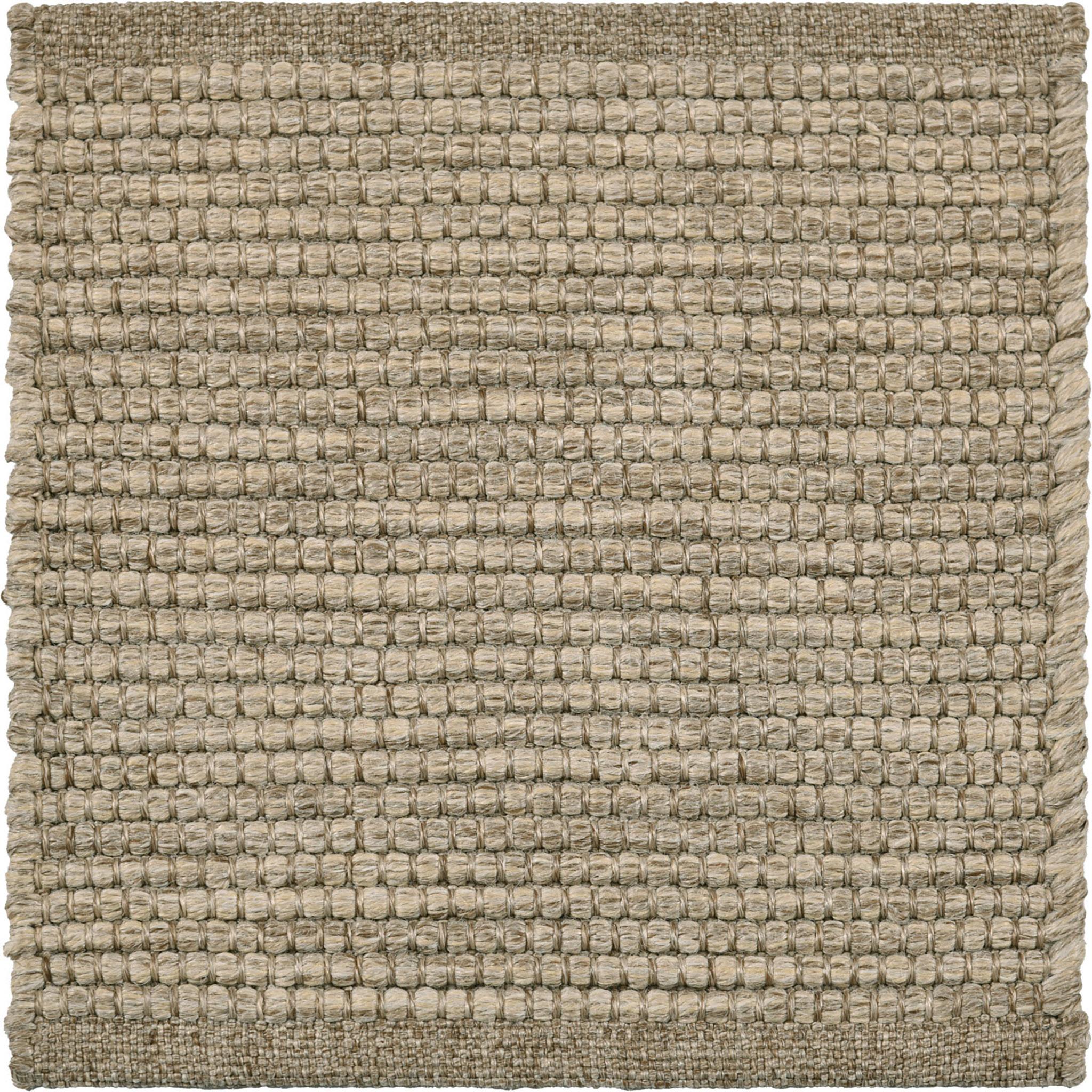 Tessuto a mano Tappeto Madagaskar 6x9ft in sisalene sabbia 100% PP con design a coste, tessuto a mano di lusso in vendita