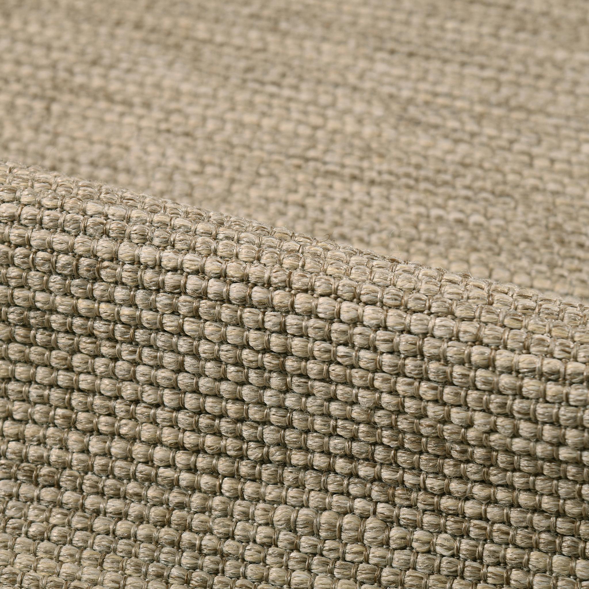 Tappeto Madagaskar 6x9ft in sisalene sabbia 100% PP con design a coste, tessuto a mano di lusso In condizioni Nuovo in vendita a New York, NY