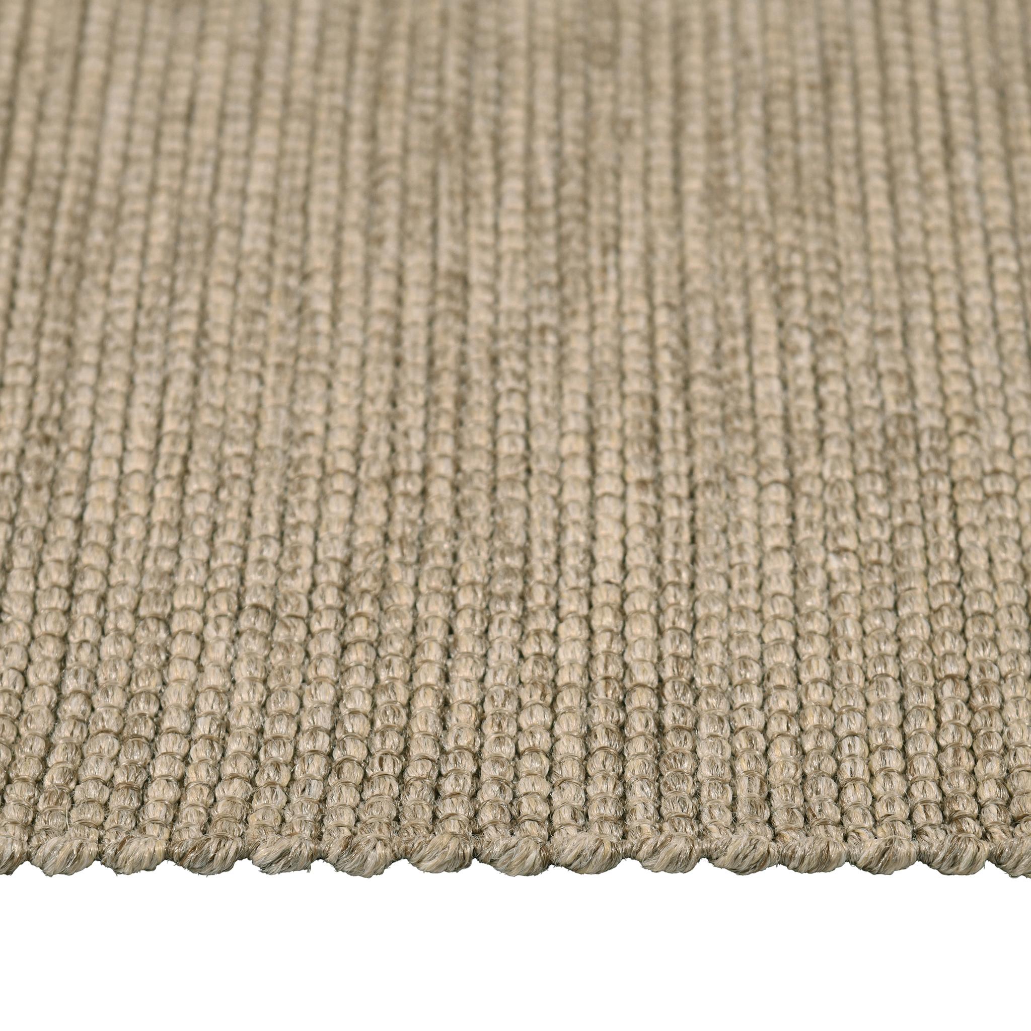 Madagaskar 8x10ft Sand Sisalene 100% PP Rippen Design Luxus handgewebten Teppich (21. Jahrhundert und zeitgenössisch) im Angebot