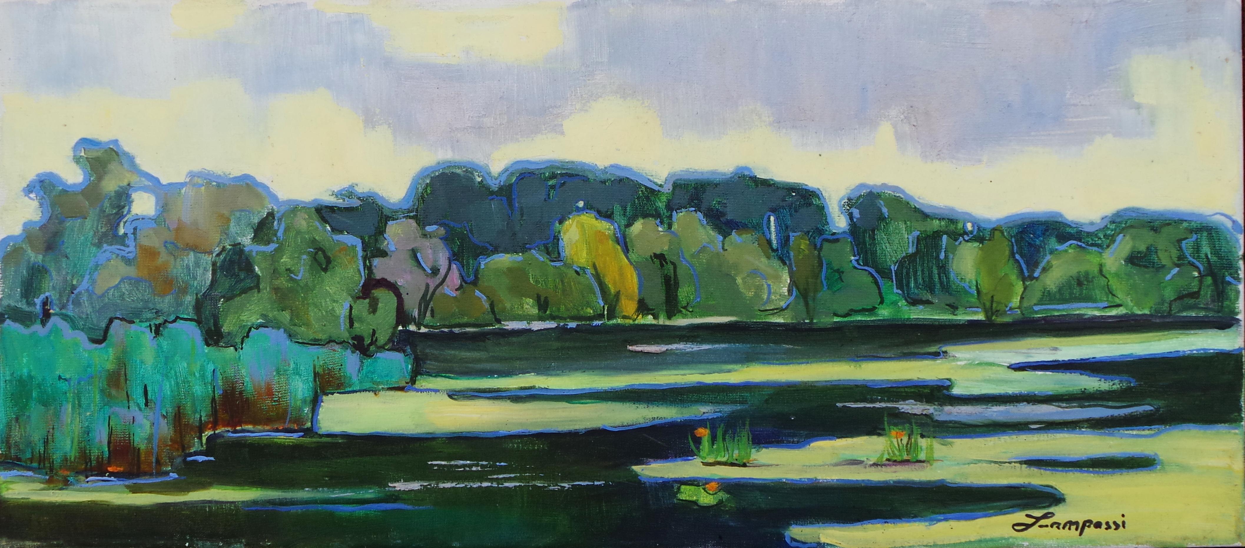 Landscape Painting de Madalena Zampassi - "Después de la lluvia"
