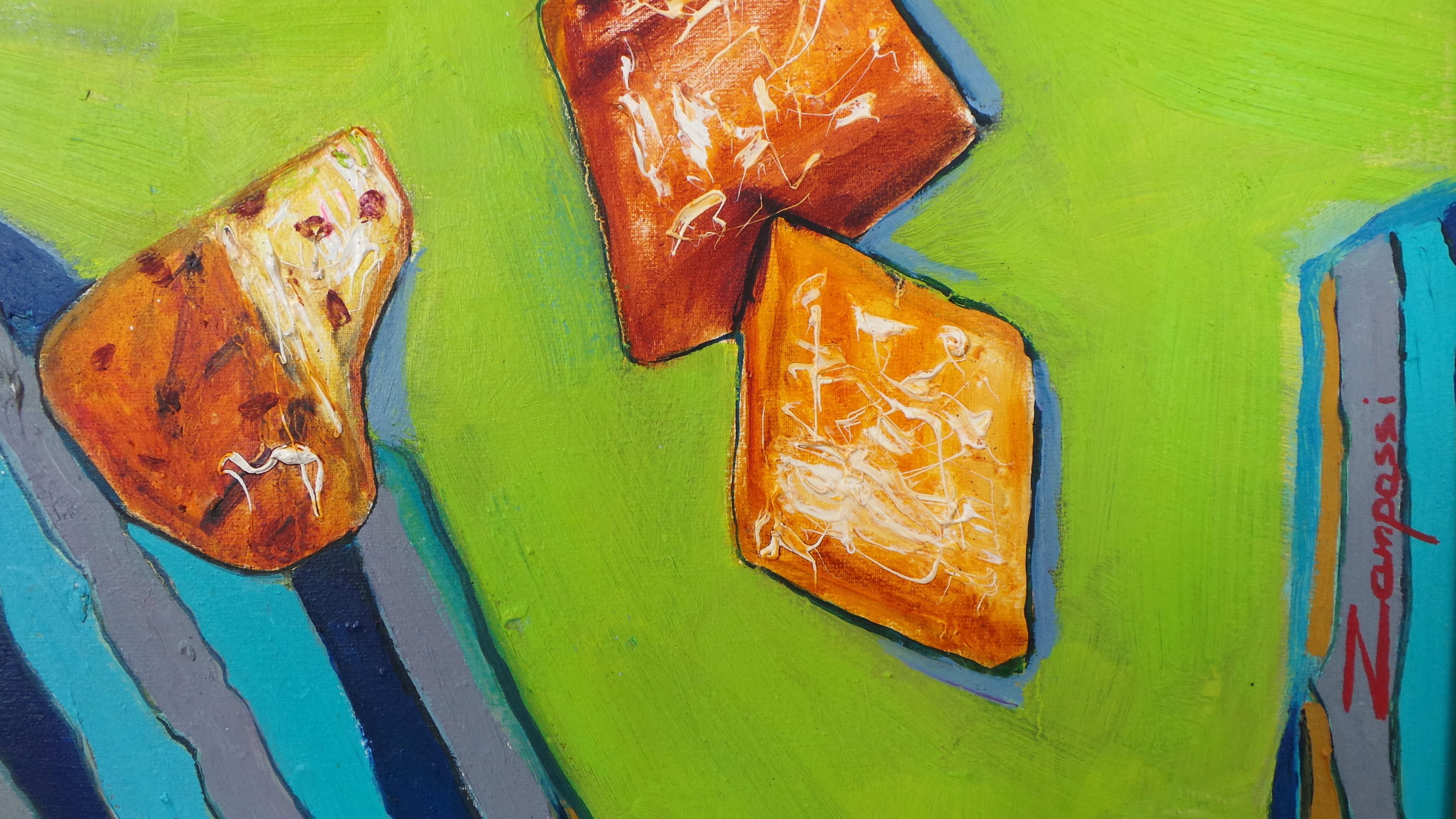 „Kaffee und Tee“ (Realismus), Painting, von Madalena Zampassi
