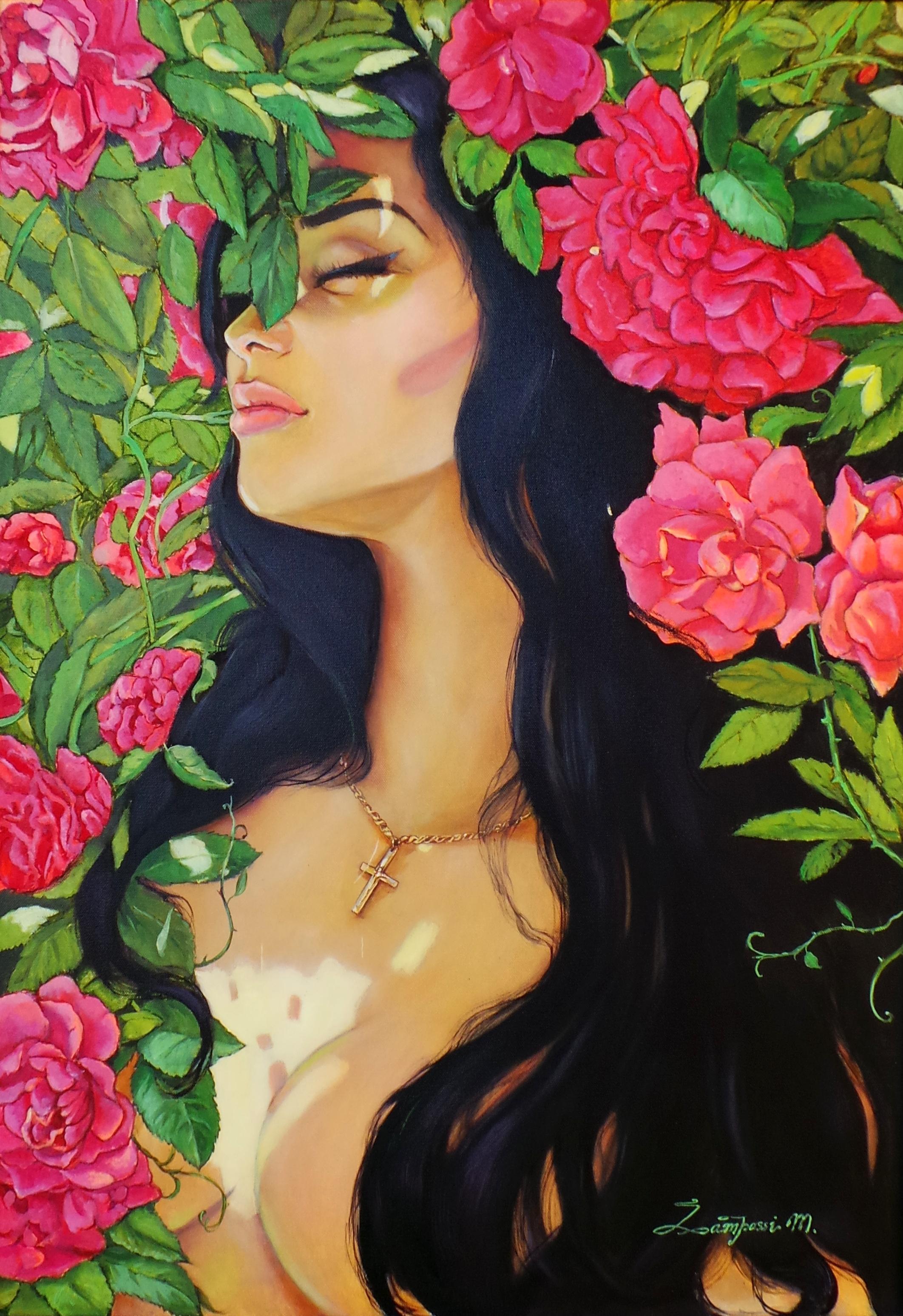Figurative Painting di Madalena Zampassi - "Innamorato"
