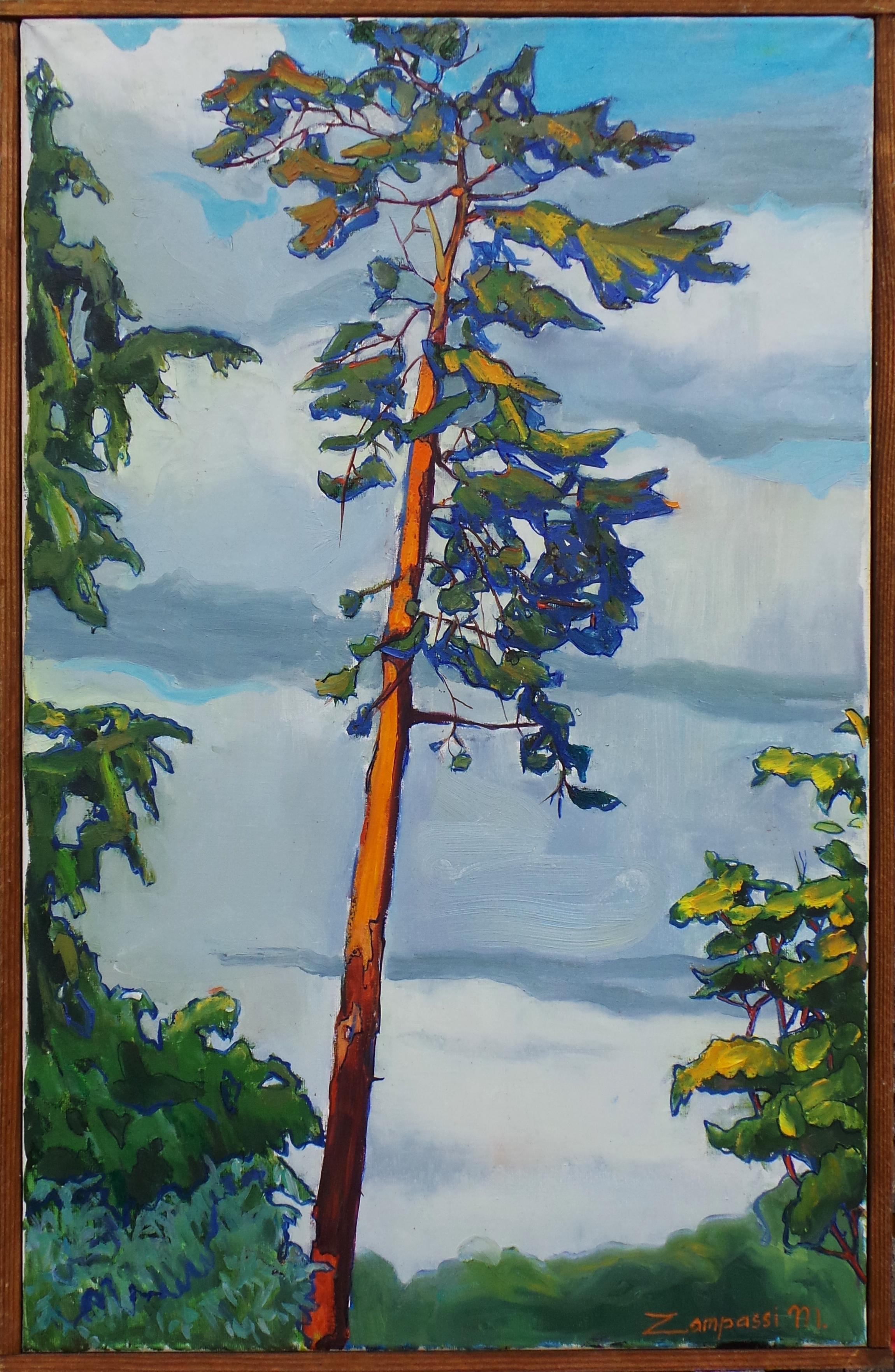 Madalena Zampassi Landscape Painting – „Groß und raffiniert“