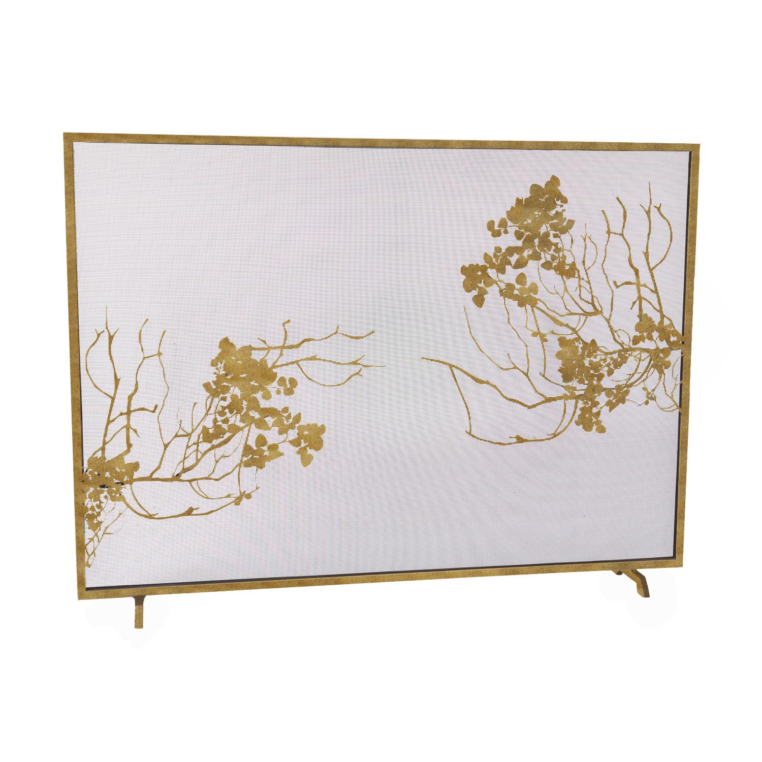 Madalyn Fireplace Screen in Aged Gold For Sale