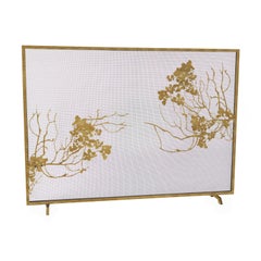 Madalyn Fireplace Screen in Aged Gold