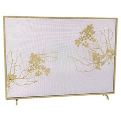 Madalyn Fireplace Screen in Brilliant Gold