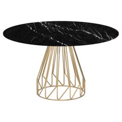 Madama Black Marquina Marble Table by Lapiegawd