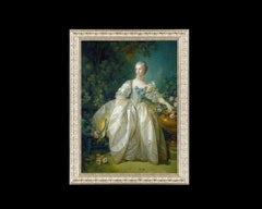 Madame Bergeret, after Rococo Oil Painting by François Boucher