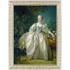 Madame Bergeret, after Rococo Oil Painting by François Boucher