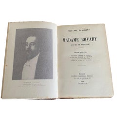 Madame BOVARY Book in French by G. Flaubert Leather bound 1928 edition Paris