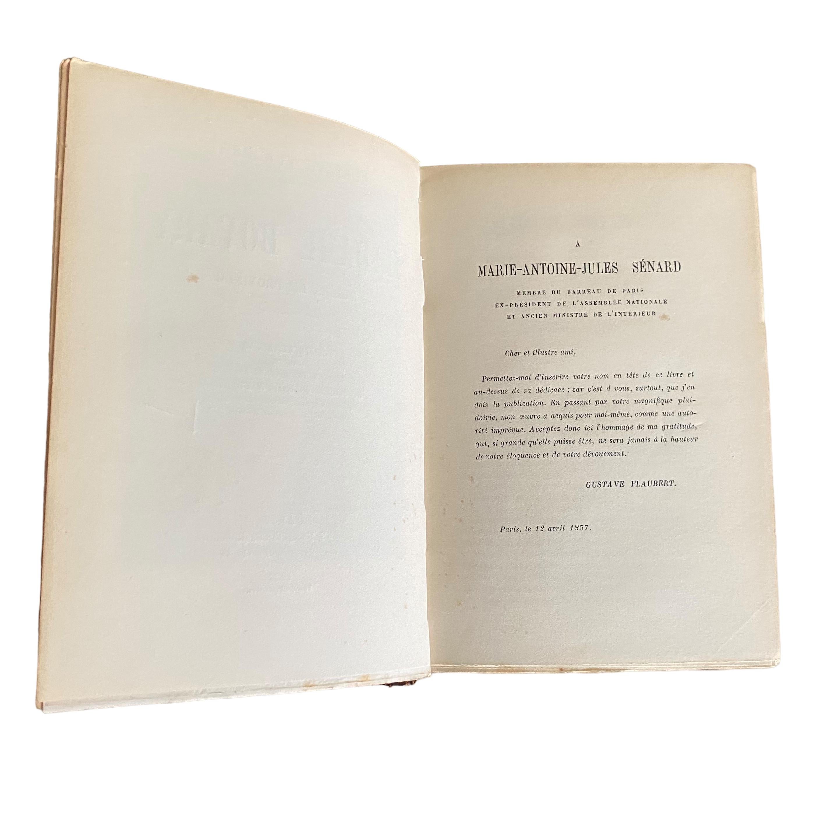 Livre Madame BOVARY en français par G. Flaubert relié en cuir, Paris, 1928 Bon état - En vente à Boston, MA