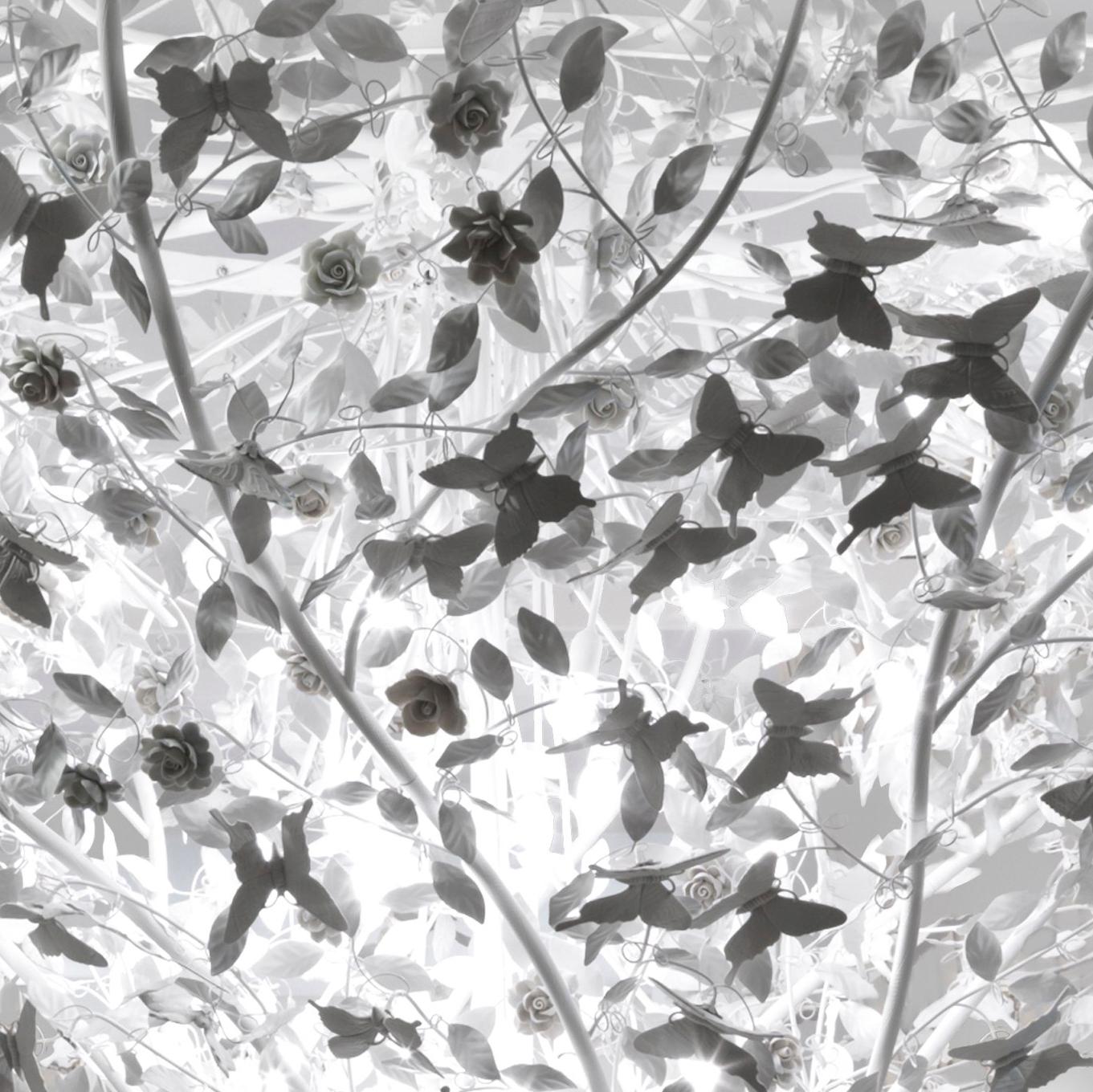 Dipinto a mano Lampadario Madame Butterfly 24 luci in vendita