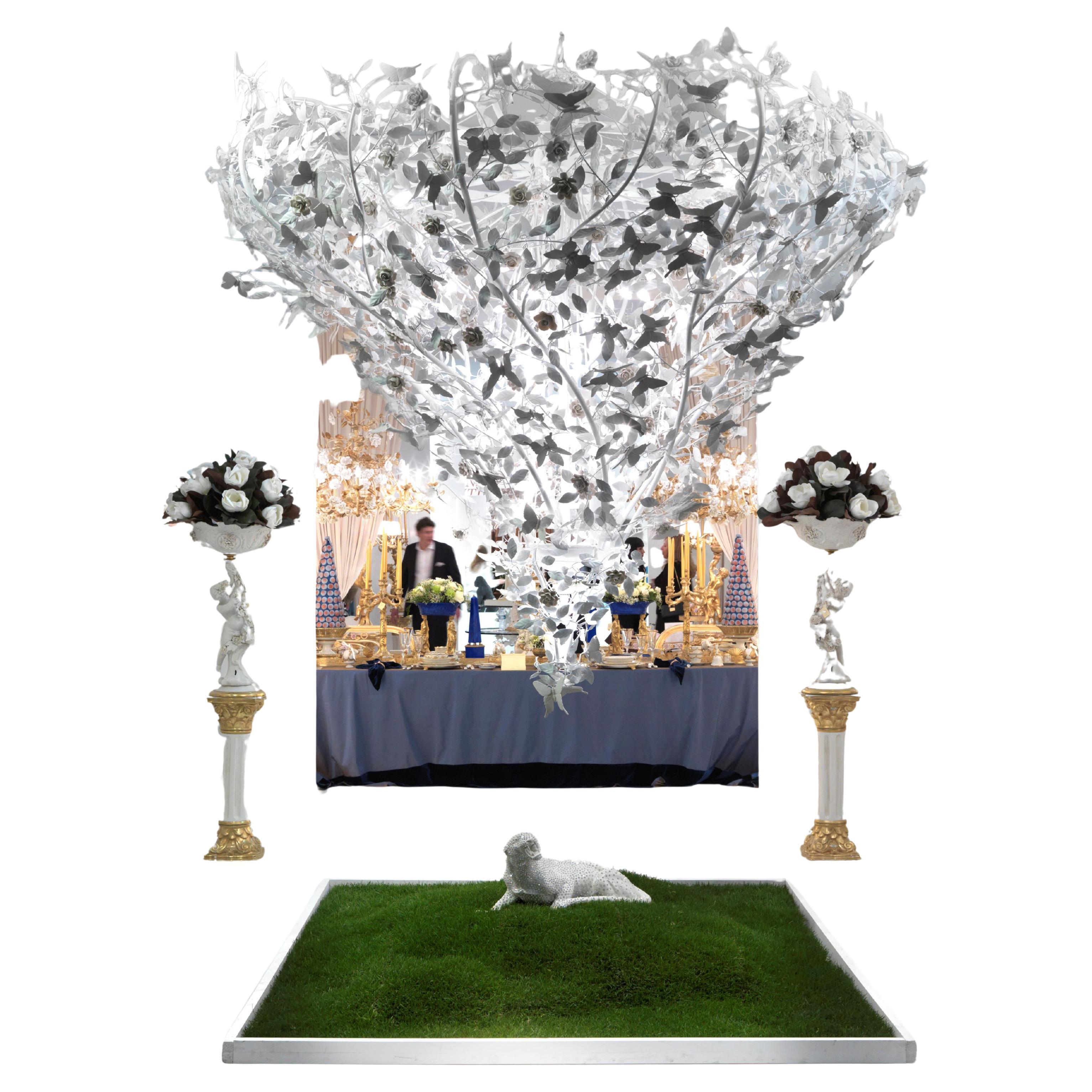 Lampadario Madame Butterfly 24 luci in vendita