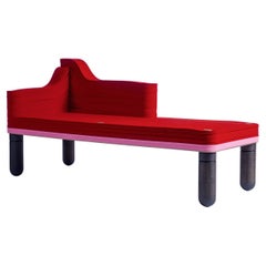 Madame C, Felt and Wood Chaise Lounge, Drake / Anderson in Stackabl