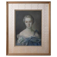 Porait pastel Madame de Pompadour d'après Jean-Marc Nattier, 19ème siècle