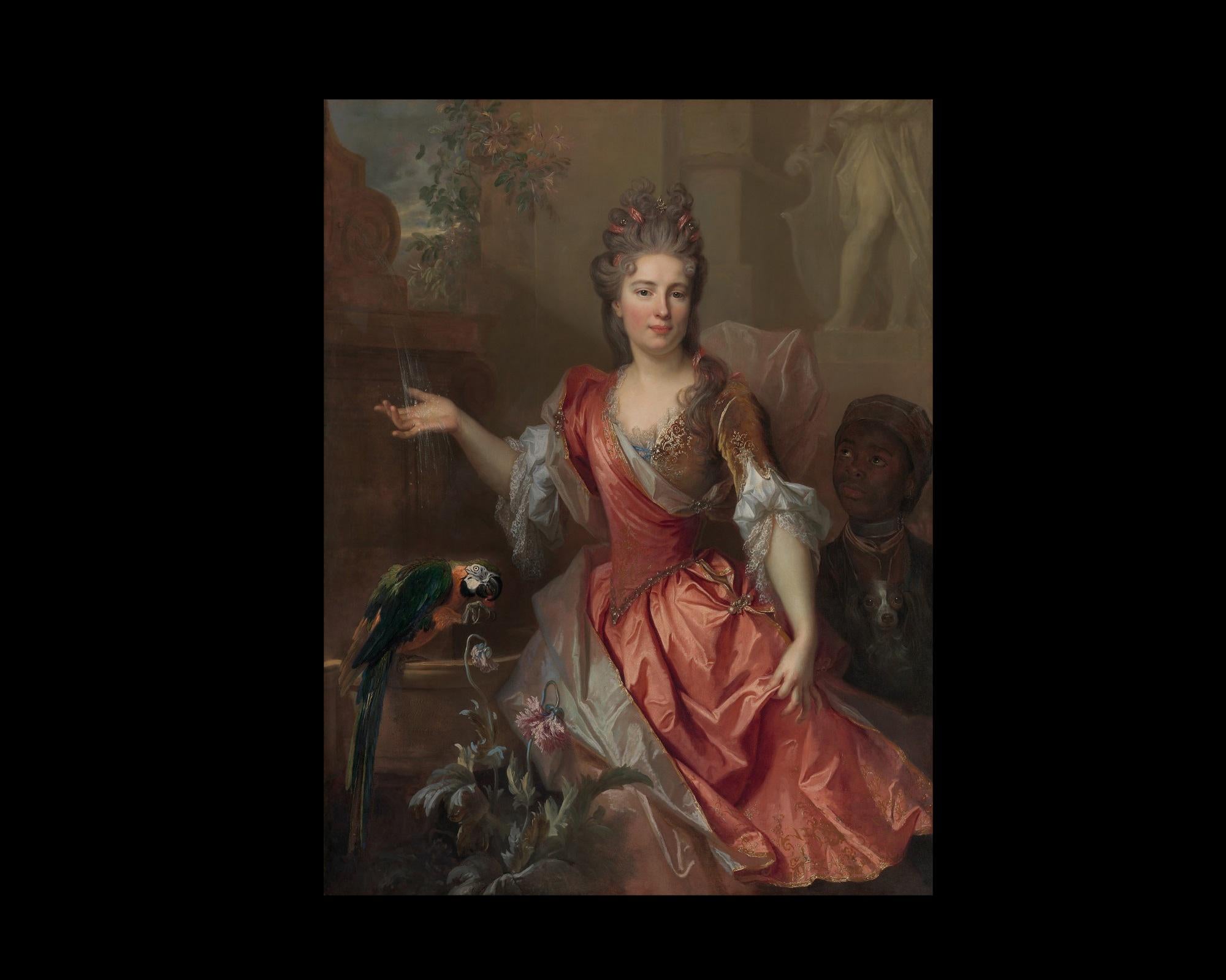 Madame De Thorigny, After Baroque Oil Painting by Nicolas De Largillière In New Condition For Sale In Fairhope, AL
