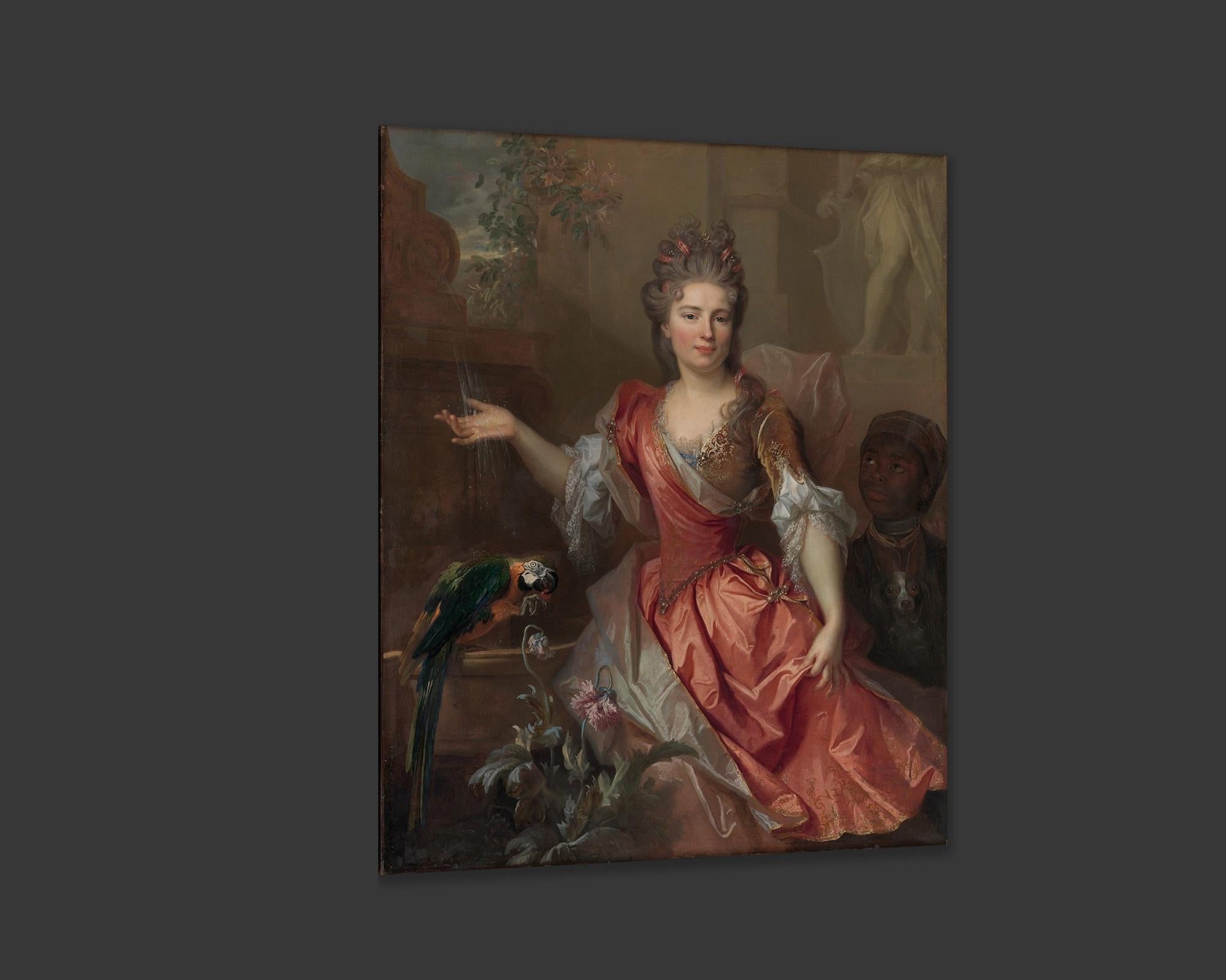 Contemporary Madame De Thorigny, After Baroque Oil Painting by Nicolas De Largillière For Sale