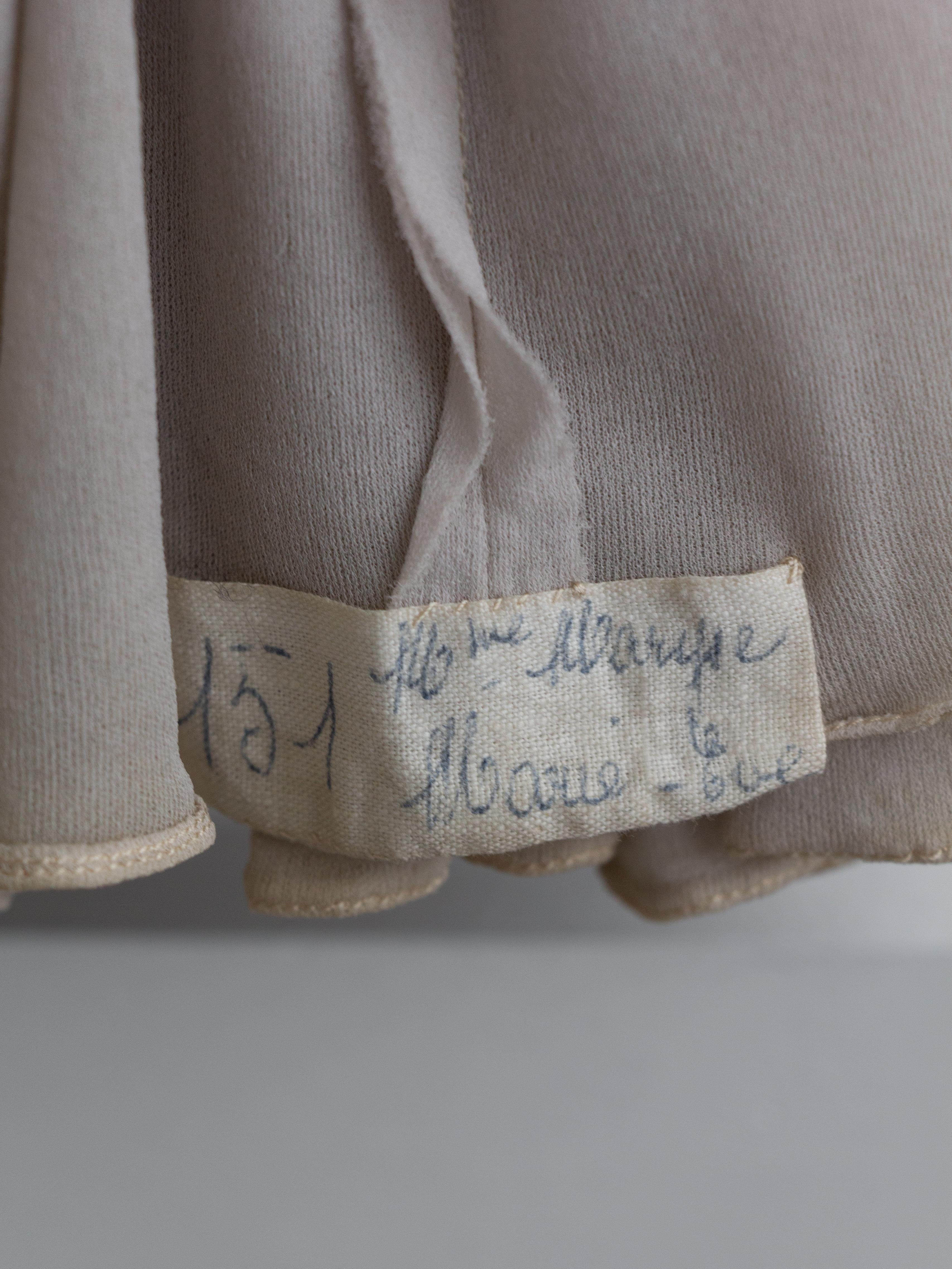 Madame Gres 1954 Personally Owned Black Velvet Grey Silk Draped Pleated Gown For Sale 13