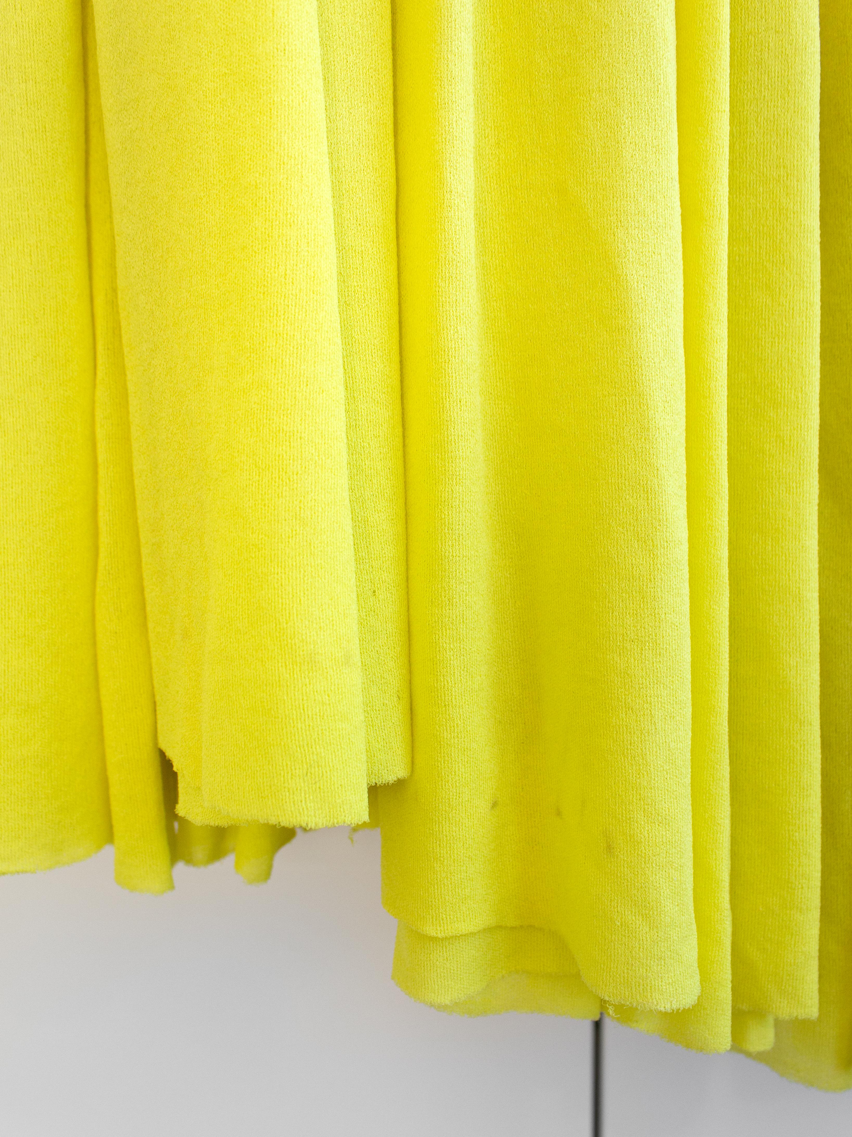 Madame Grès Haute Couture 1956 Pleated Chartreuse Yellow Jersey Hellenic Gown 10