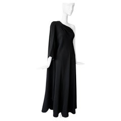 Madame Gres Haute Couture Abito da sera nero elegante anni '60 Madam Gres