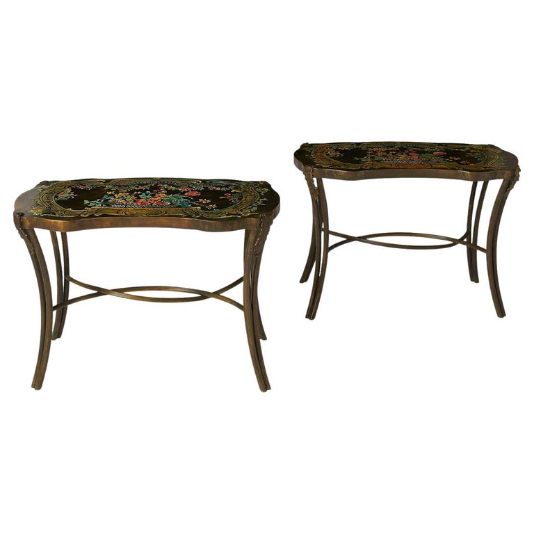 Madame Pompadour Tables by Philip and Kelvin LaVerne For Sale