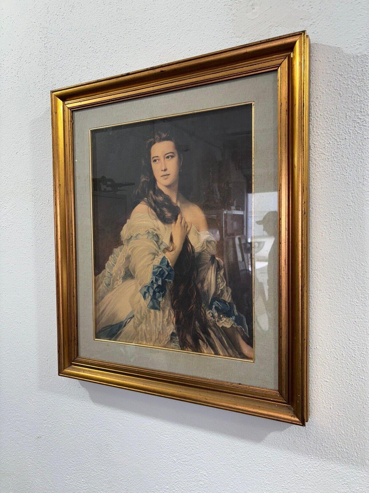 Madame Rimsky-Korsakov, de Franz Xaver Winterhalter (1805-1873, Alemania).


Medidas:

Altura 67 cm

Anchura 57 cm


Impresión sobre lienzo


En buen estado de conservación, signos de tiempo debido al uso y la edad presentes. (Ver foto)
