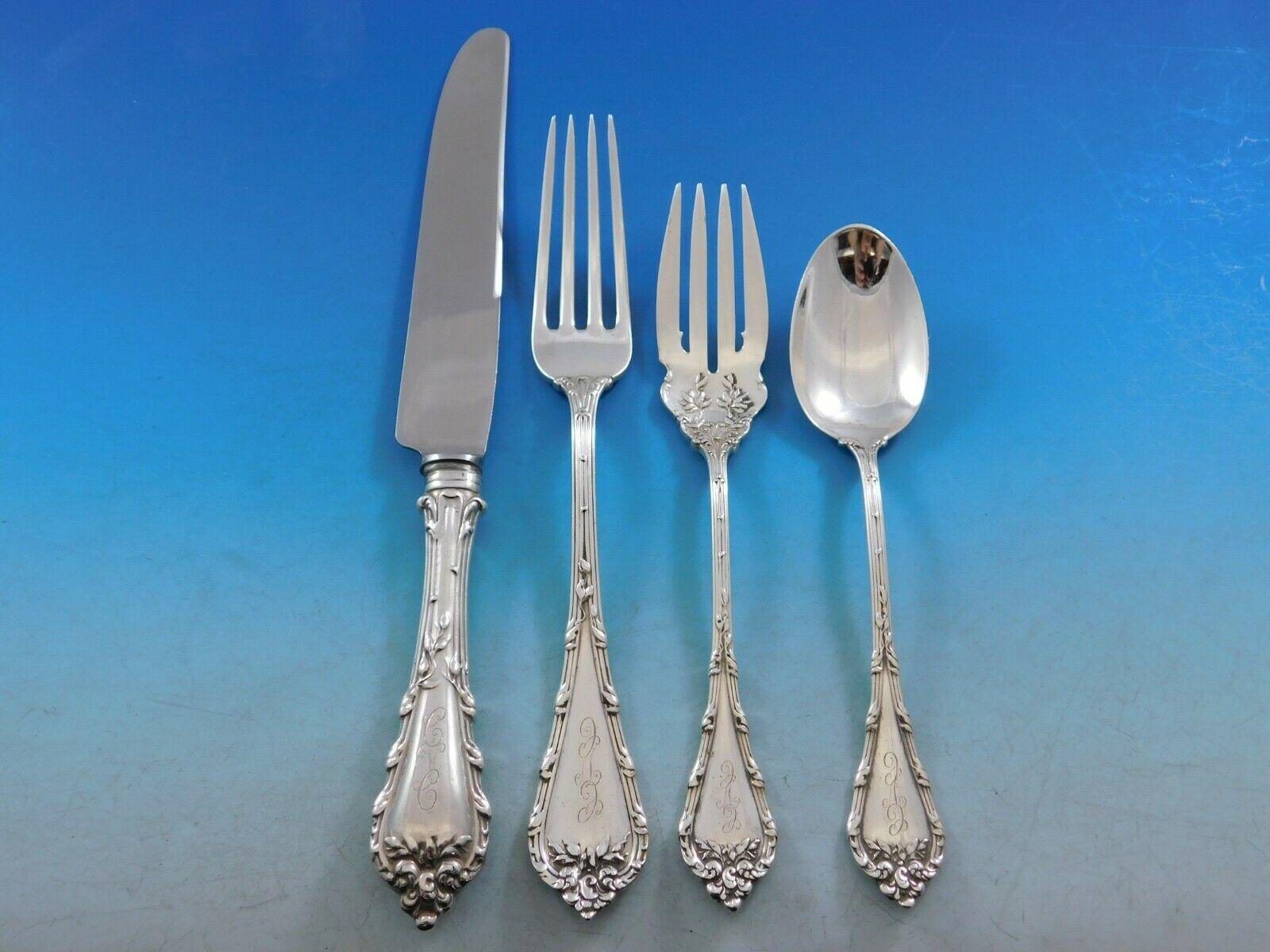 Madame Royale by Durgin Sterling Silver Flatware Set for 12 Service 148 Pieces In Excellent Condition For Sale In Big Bend, WI