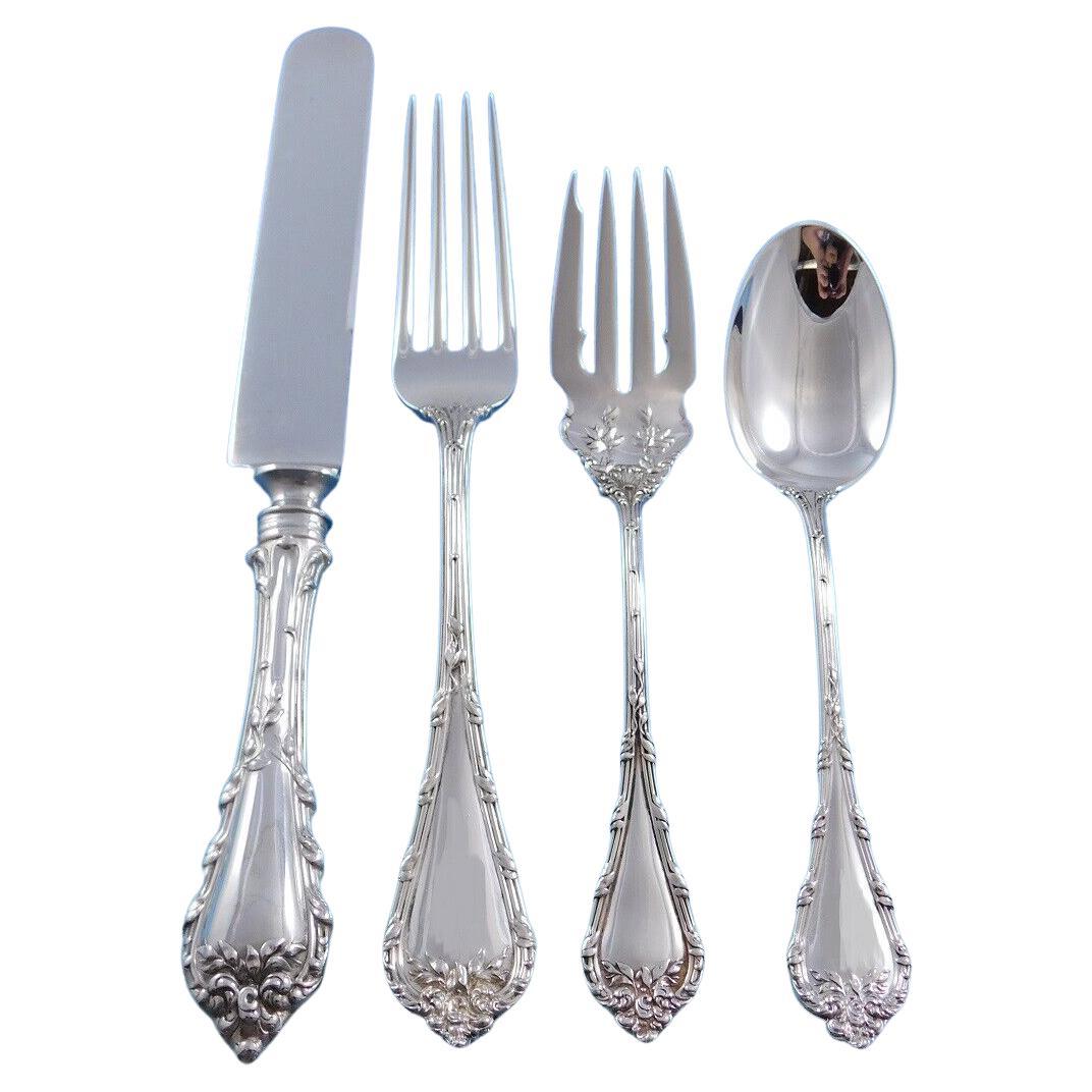 Madame Royale by Durgin Sterling Silver Flatware Set Service 24 pieces For Sale