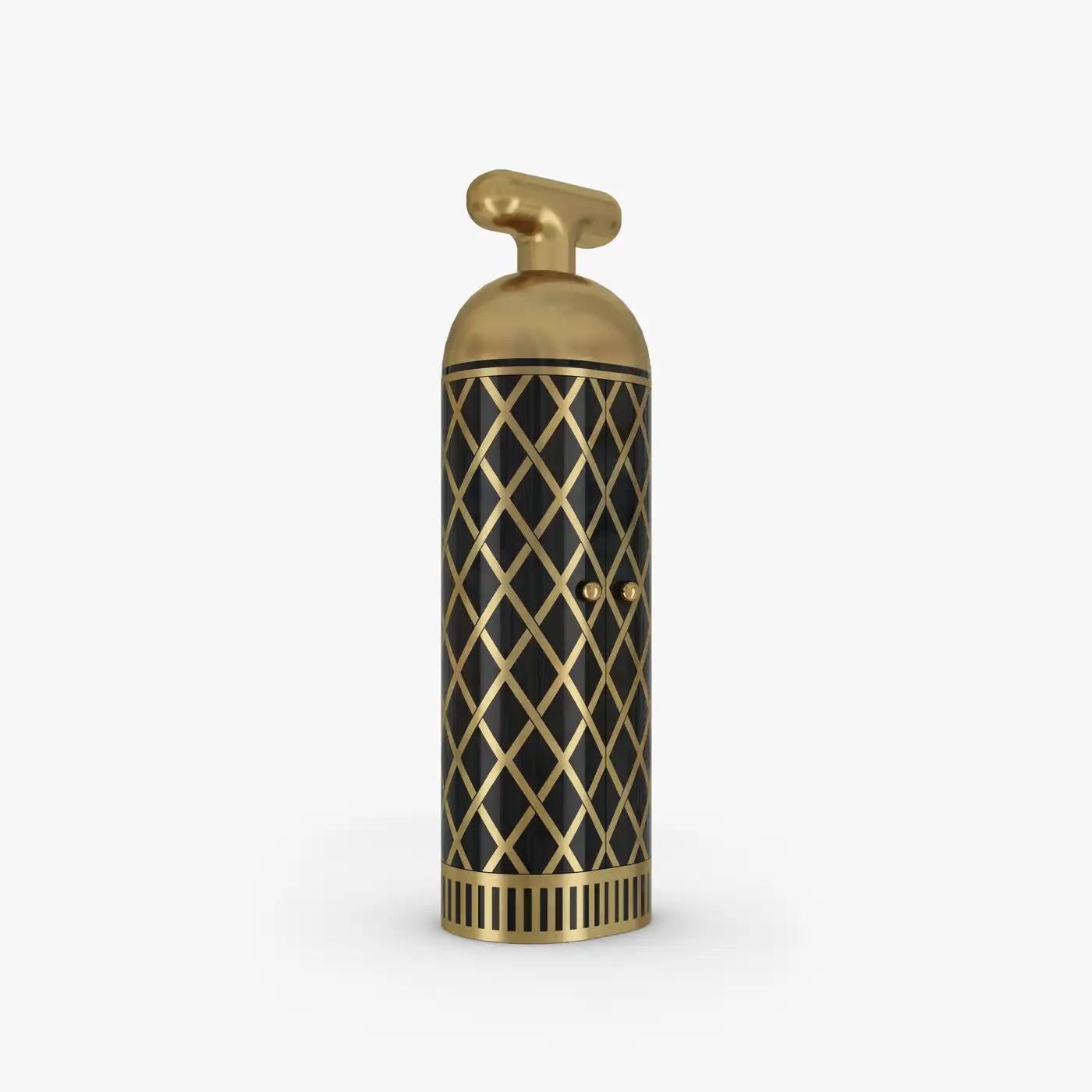 Armario Bar Verdoux Oro Negro by Matteo Cibic Siglo XXI y contemporáneo en venta