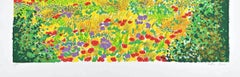 Meadow with Poppies - Sérigraphie de Maddalena Striglio - Fin du 20e siècle