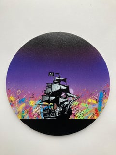 A pirates life for me by Madderdoit (street art, graffiti, boat)