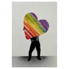 Big Big Love - Rainbow Heart Panel by Madderdoit (Street Art) 