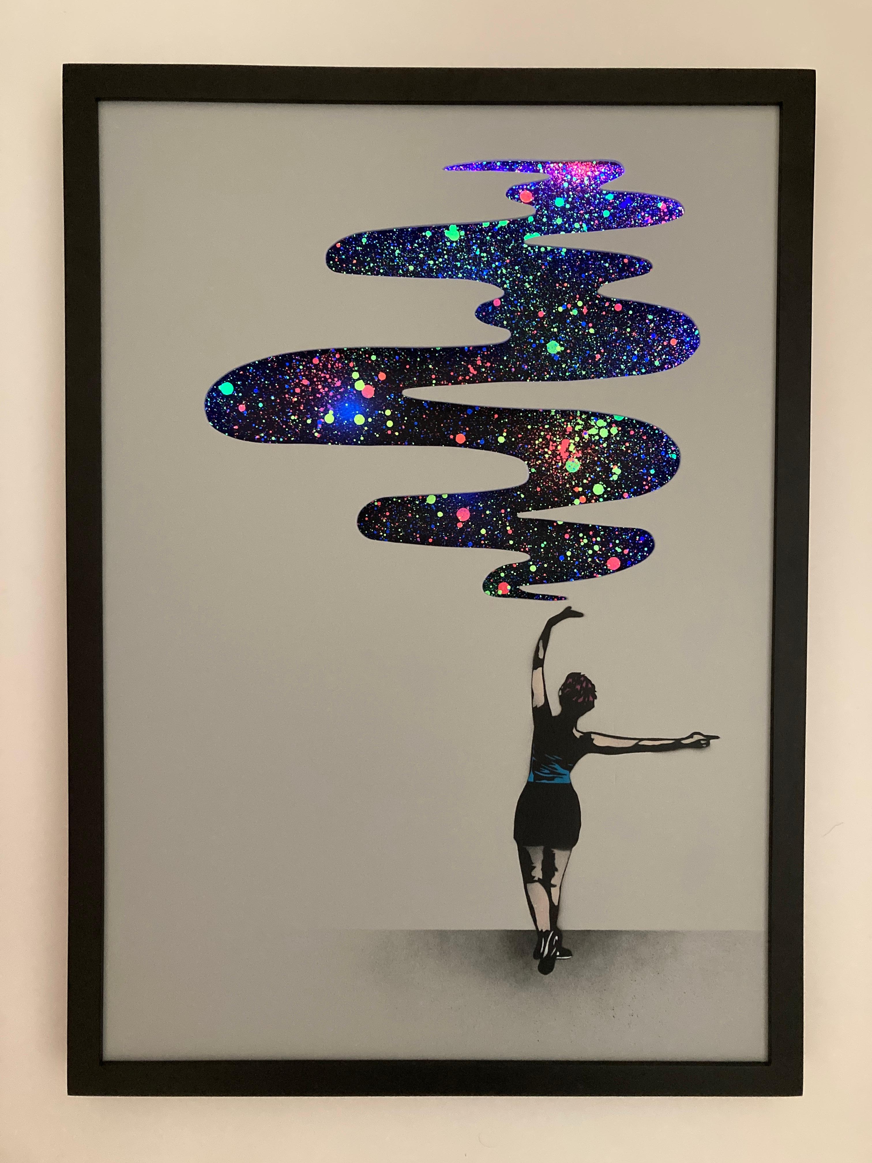 Give Me More Light up Wood Panel by Madderdoit For Sale 2