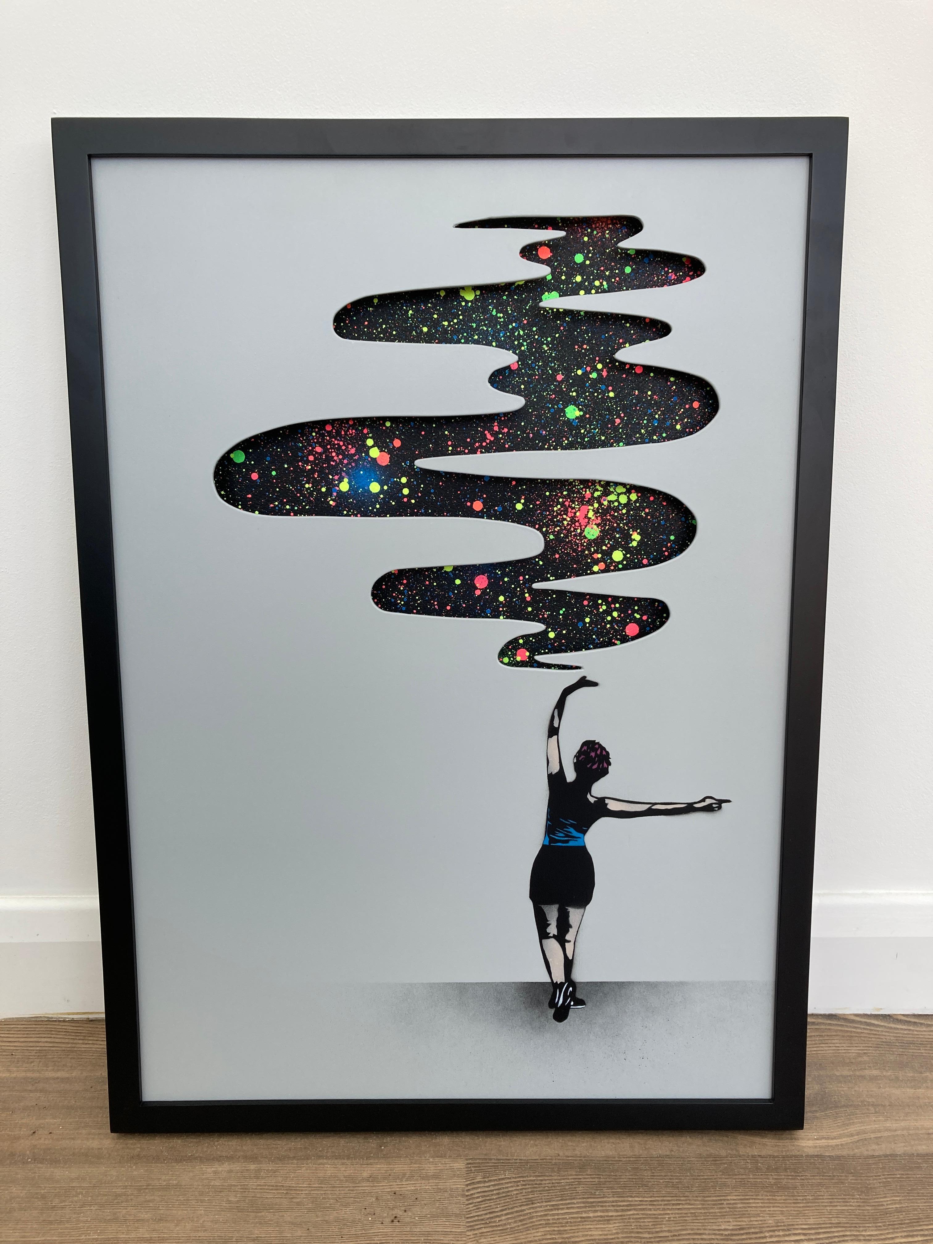 Give Me More Light up Wood Panel by Madderdoit For Sale 6