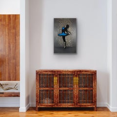Shooting Star Wood Panel by Madderdoit (ballerina, street art, graffiti)