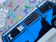 VW Camper by Madderdoit (VW bus, street art, graffiti)