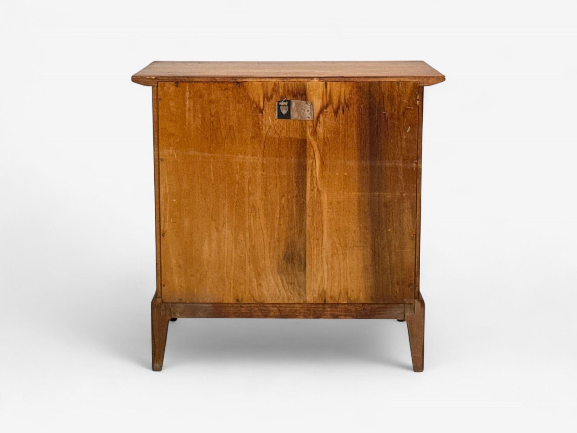 Maddox, Mid-Century Modern, Walnut, Stainless Steel, Nightstands, USA, 1960s For Sale 7