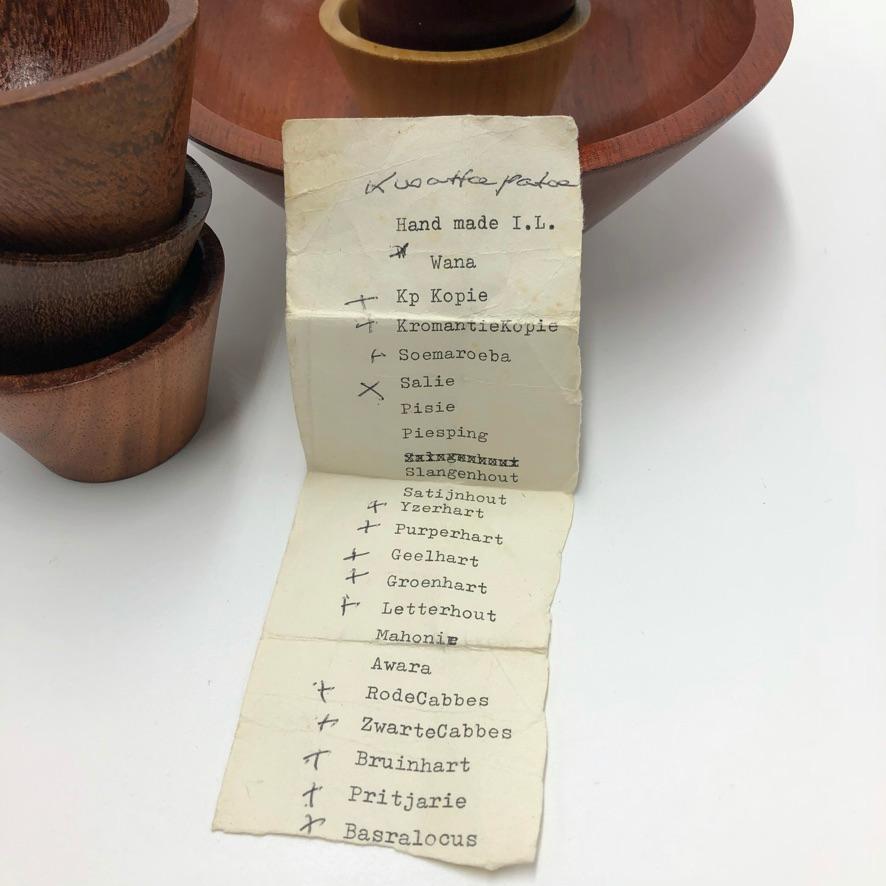 Made by Peet Set di ciotole in legno del Suriname, anni '60 in vendita 4