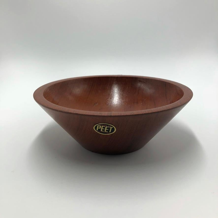 Mid-Century Modern Made by Peet Suriname Wooden Bowl Set, 60's For Sale