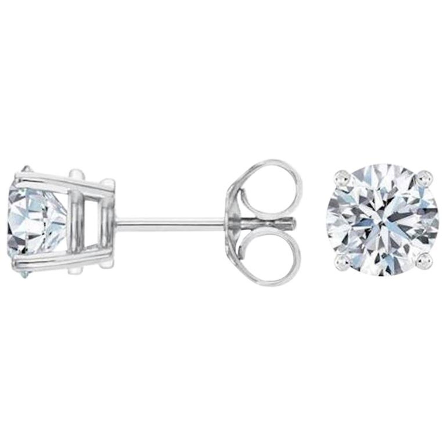 Made For Us Lab Grown 2 00 Carat Diamond 4 G Stud Earrings
