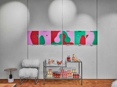 Hergestellt aus Murano-Glas Acerbis Gigiona Wandkunst von Olimpia Zagnoli