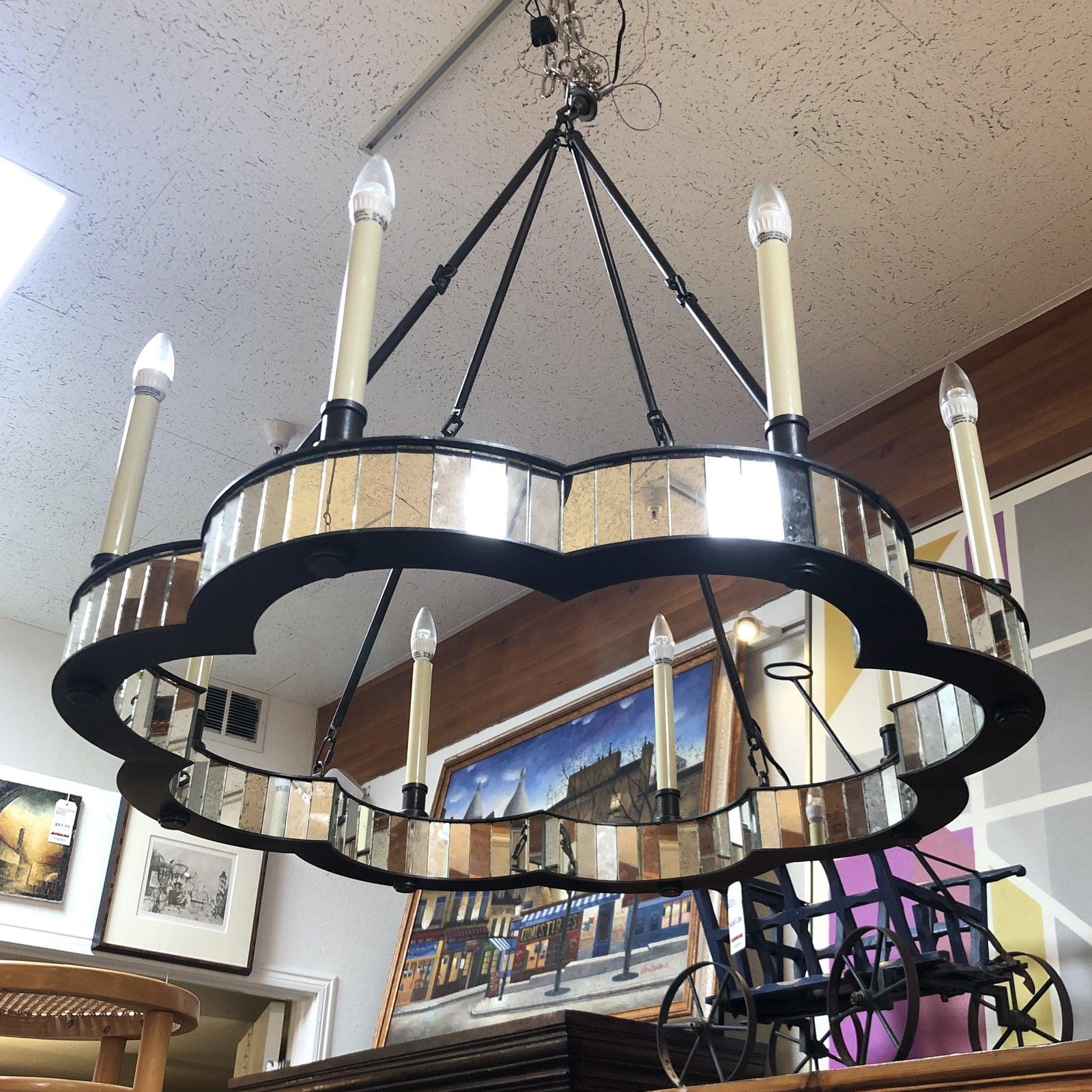 Unknown Made Goods Fiona Mirror Chandelier For Sale