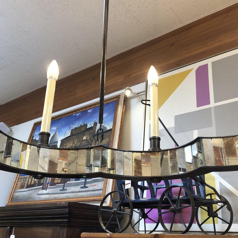 Made Goods Fiona Mirror Chandelier For Sale at 1stDibs