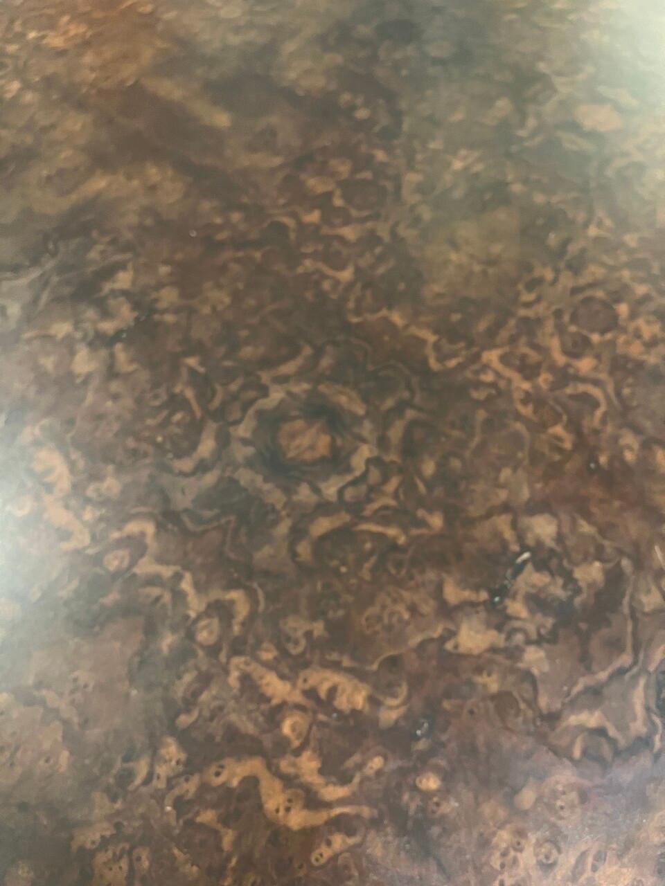 Made Goods Oval Dining Table with Burl Walnut Veneered Top 3