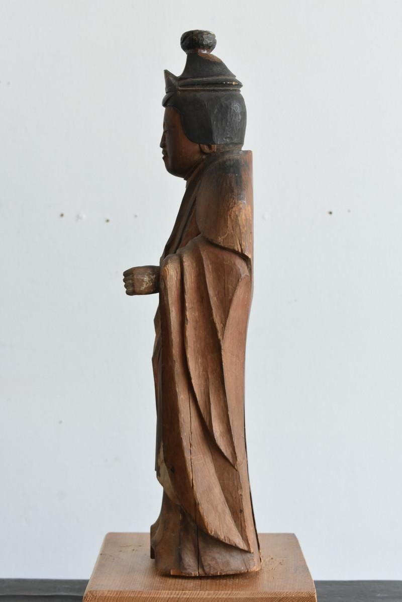 Made in 1599 Beautiful Wooden Buddha Statue / Bodhisattva / Edo Period 3